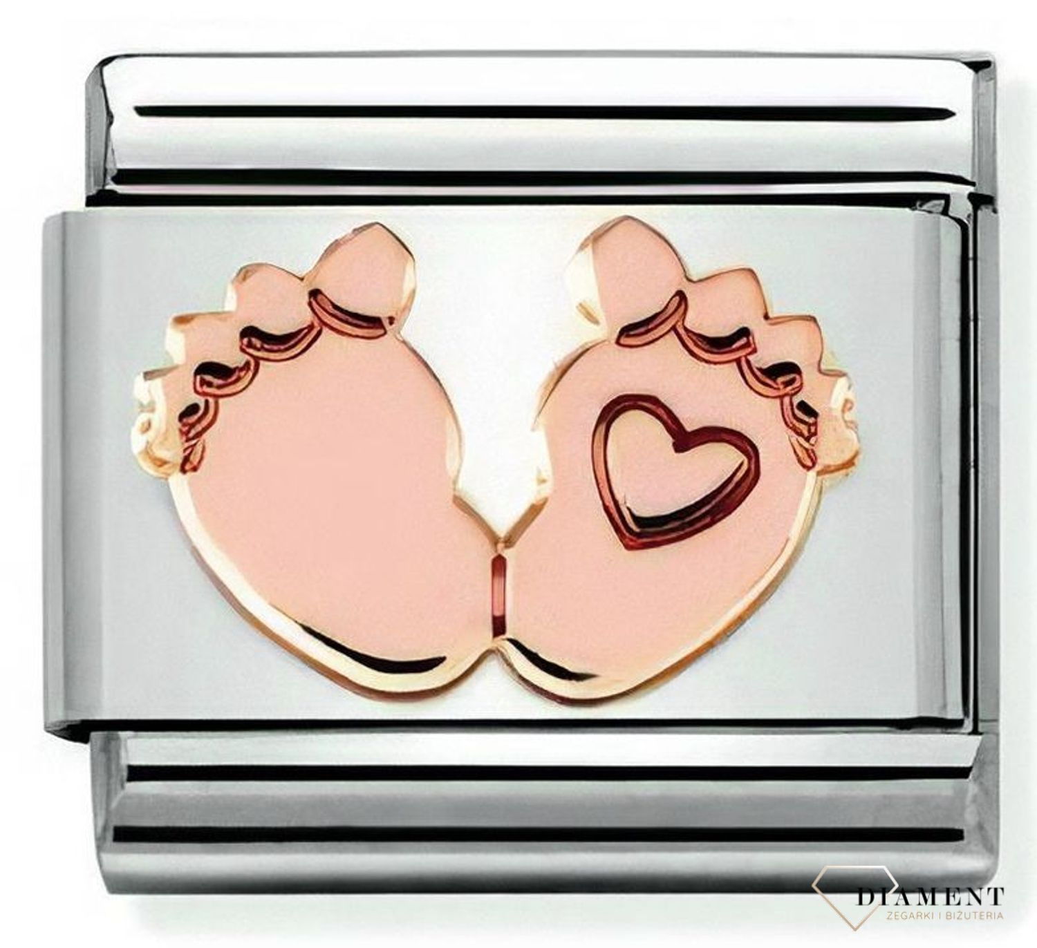 Nomination charms 9K Rose Gold 'Dziecięce Stópki' 430104 32 Nomination zawieszki ✓ Nomination Italy ✓ Nomination baza ✓ Bransoletka Nomination ✓ Bransoletka ze stali (3).jpg